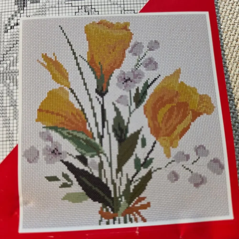 DMC 14 Count Aida Fabric Extra Large Cream 20x30 Cross Stitch Toile a Broder